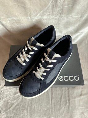 NIB! ECCO 857754 Soft Classic Lace Up Men's Sneaker US11/EU45 In Night Sky/Navy